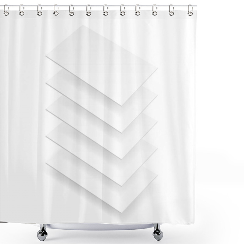 Personality  Blank Mobile App Display Mockups Shower Curtains