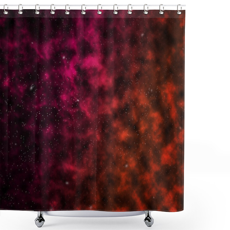 Personality  Nebula Space Backdrop Shower Curtains