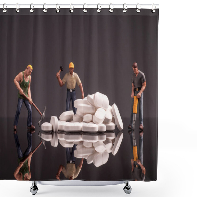 Personality  Medicine And Workmen Shower Curtains