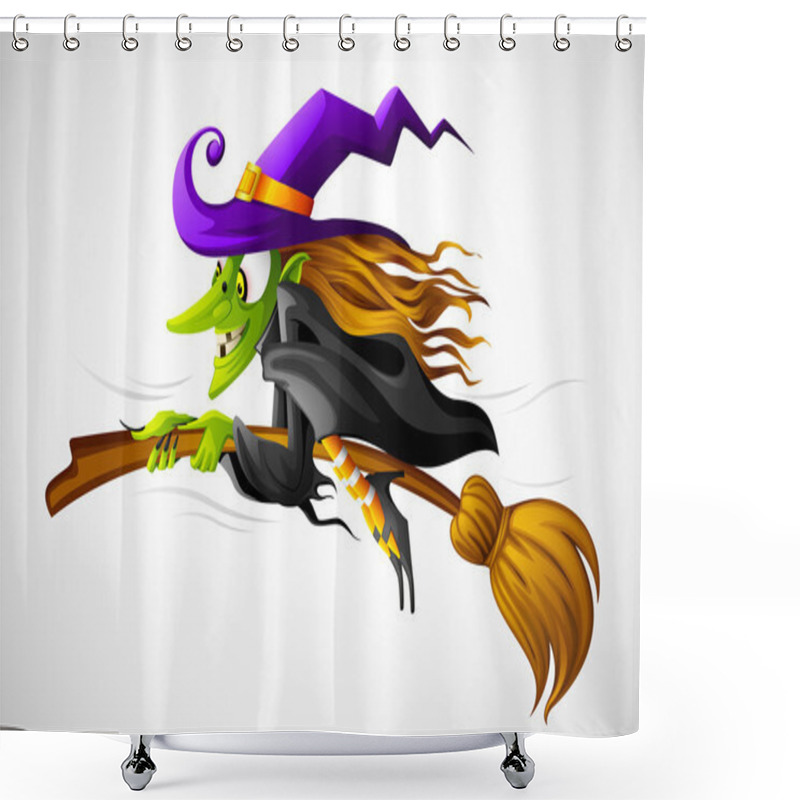 Personality  Halloween Witch Shower Curtains