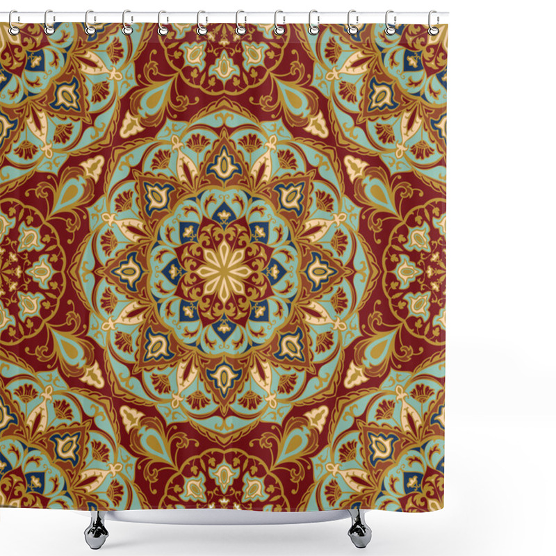 Personality  Oriental, Bright, Rich Pattern. Shower Curtains