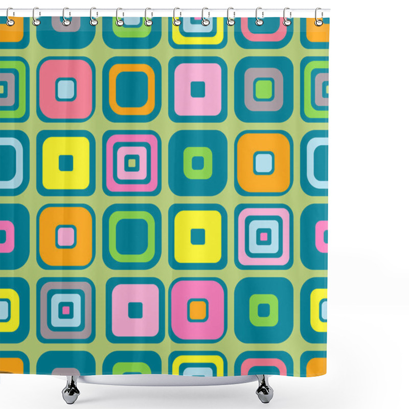 Personality  Vector Seamless Pattern, Graphic Illustration Shower Curtains