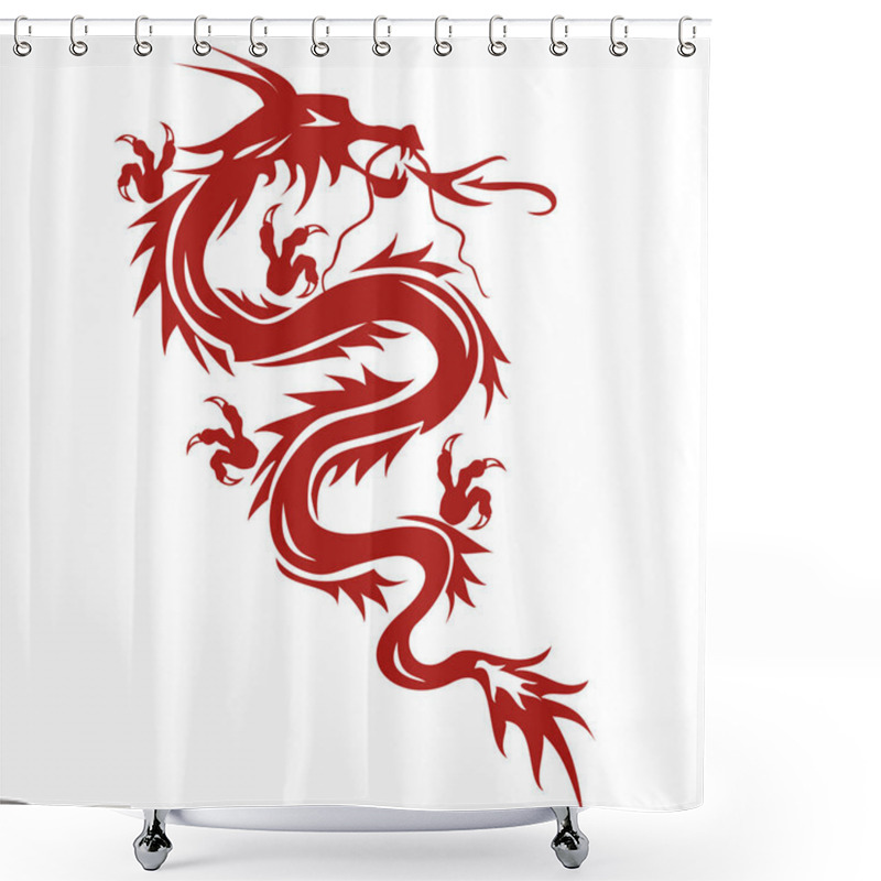 Personality  Dragon - A Symbol Of Oriental Culture Shower Curtains