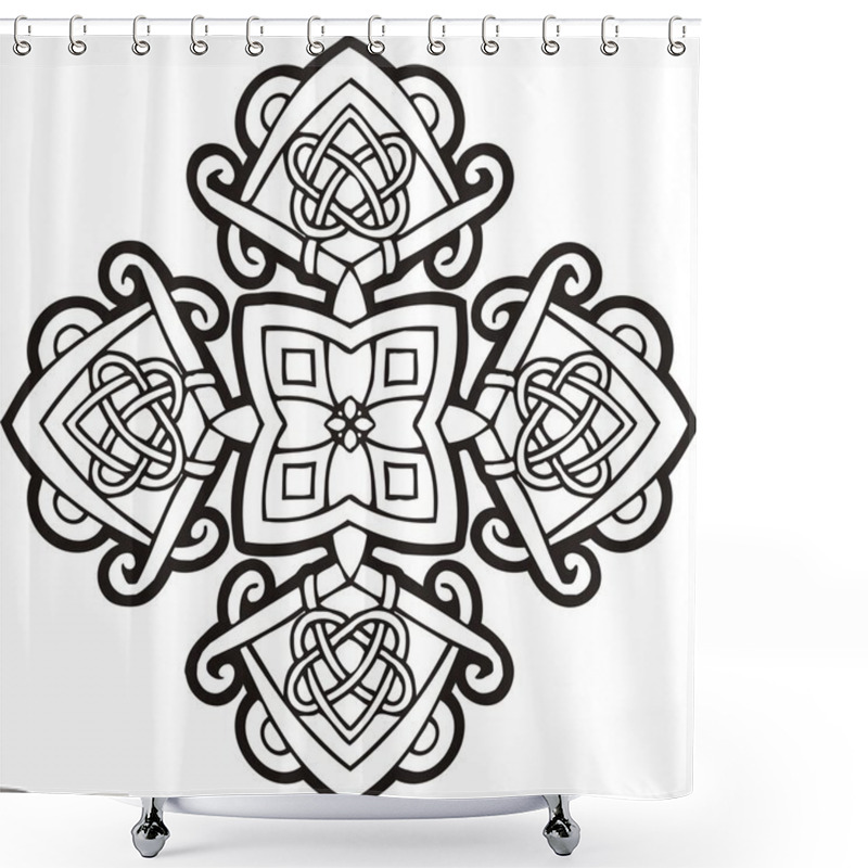 Personality  Celtic Ornaments Shower Curtains