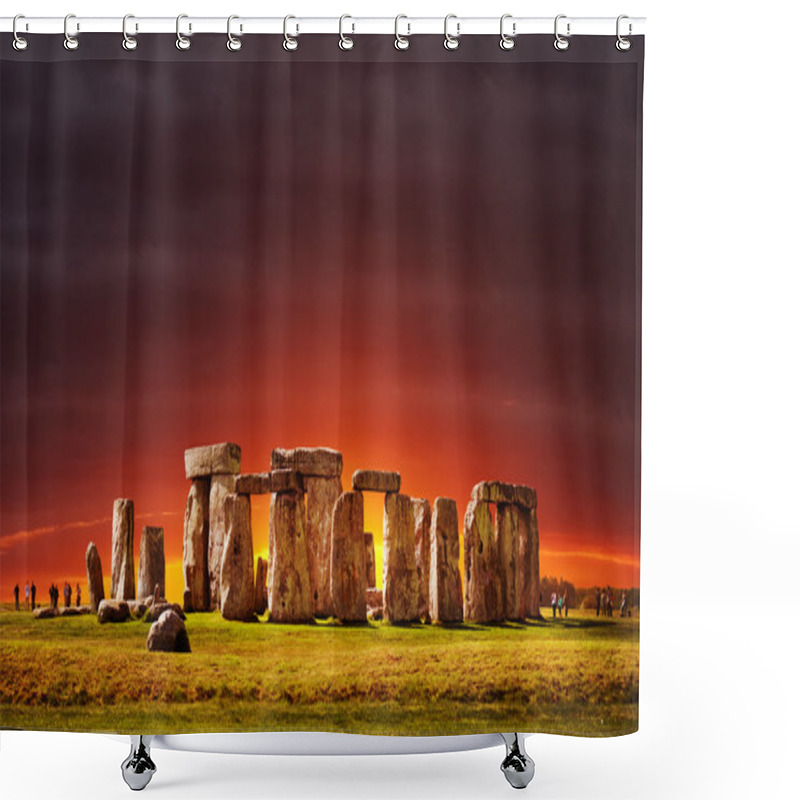 Personality  Stonehenge, England. UK Shower Curtains