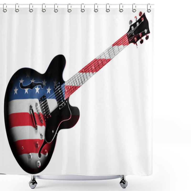 Personality  American Guitar Shower Curtains