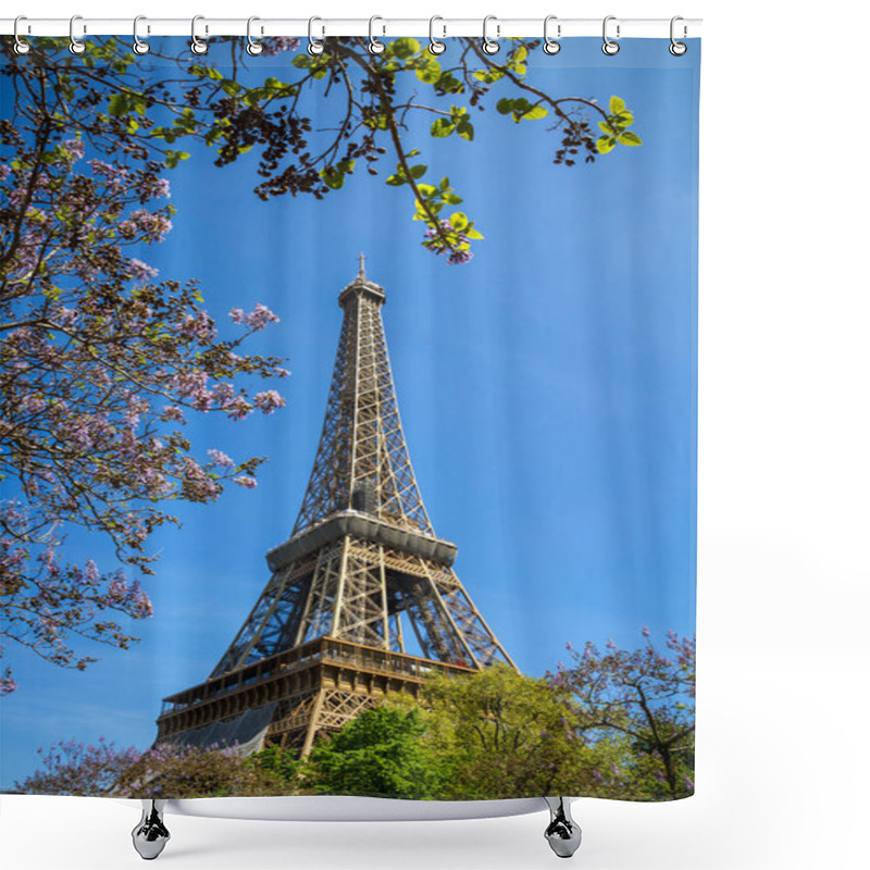 Personality  Eiffel Tower View From The Streets, Paris, France Shower Curtains