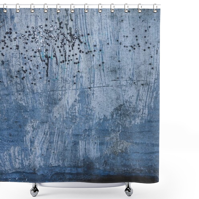 Personality  Old Blue Wall Shower Curtains