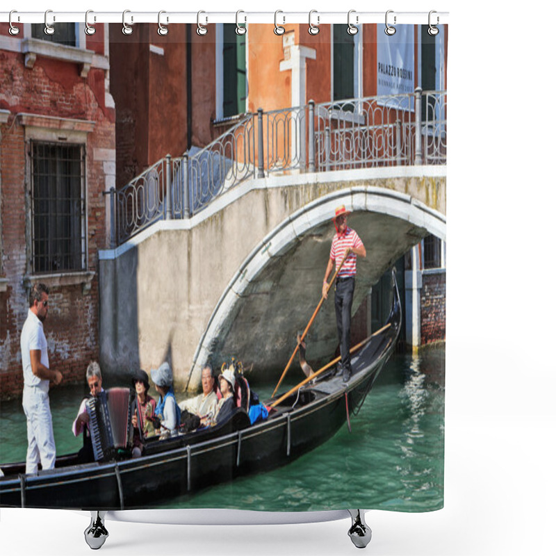 Personality  Serenade On A Gondola In Venice, Italy Shower Curtains