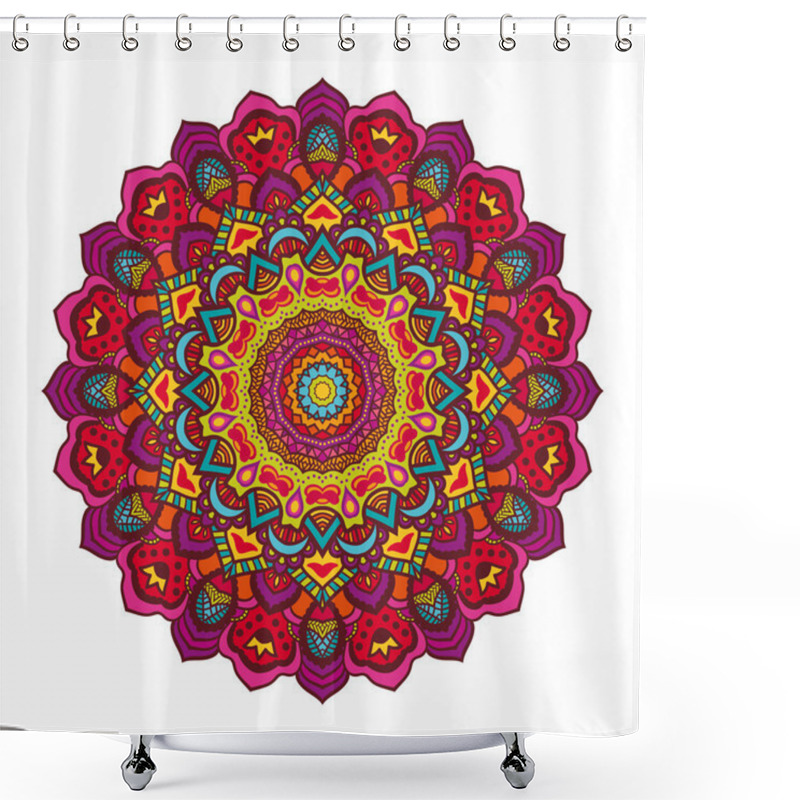 Personality  Vector Mandala Ornament. Shower Curtains