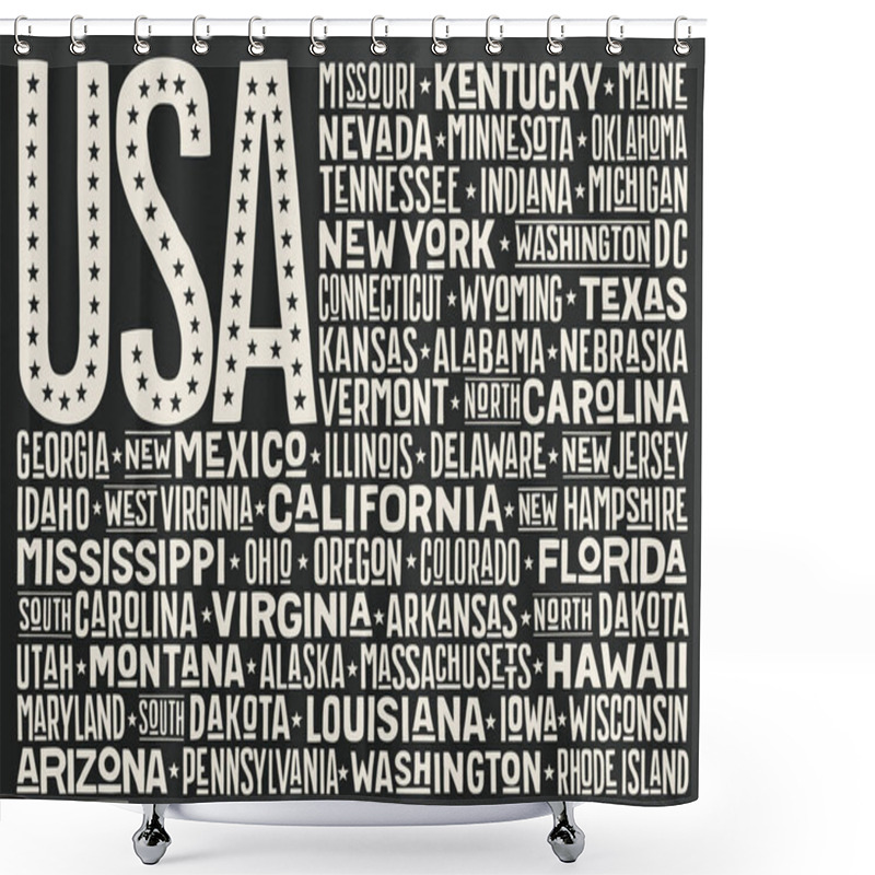 Personality  United States Of America Flag Shower Curtains