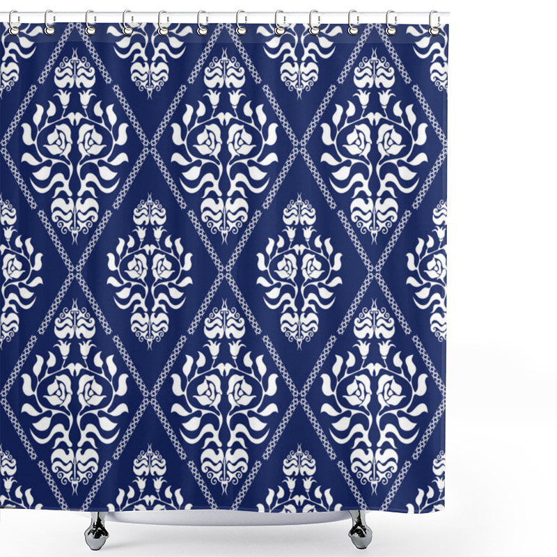 Personality  Set Of Baroque Seamless Borders. Shower Curtains