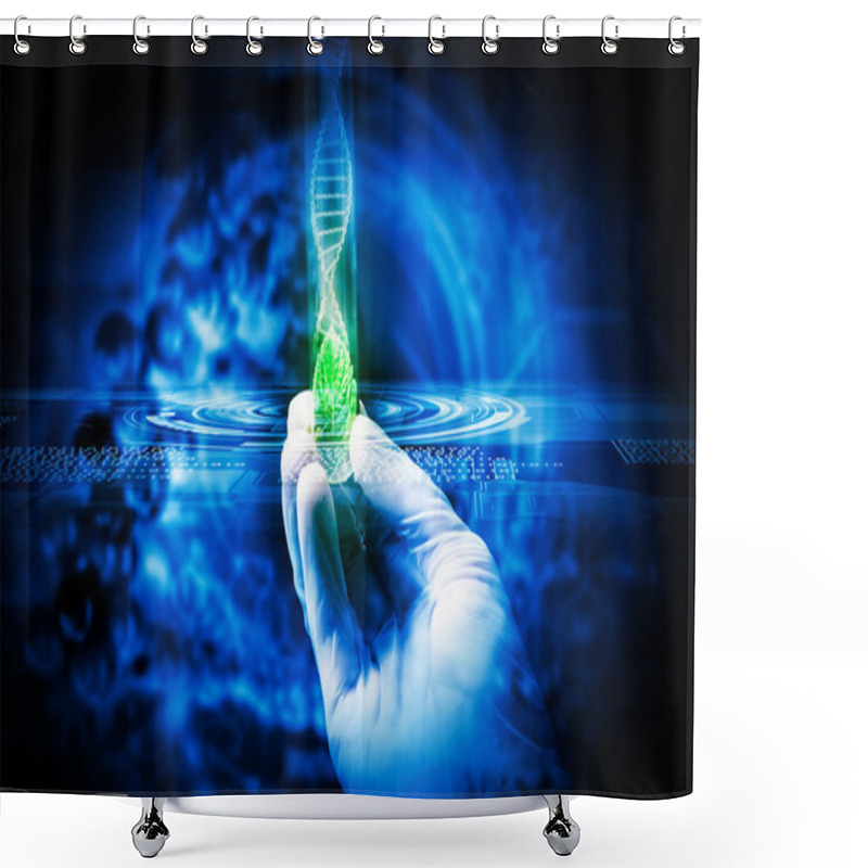 Personality  DNA Molecule Shower Curtains