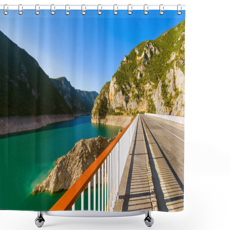 Personality  Piva Canyon In Montenegro - Nature Travel Background Shower Curtains