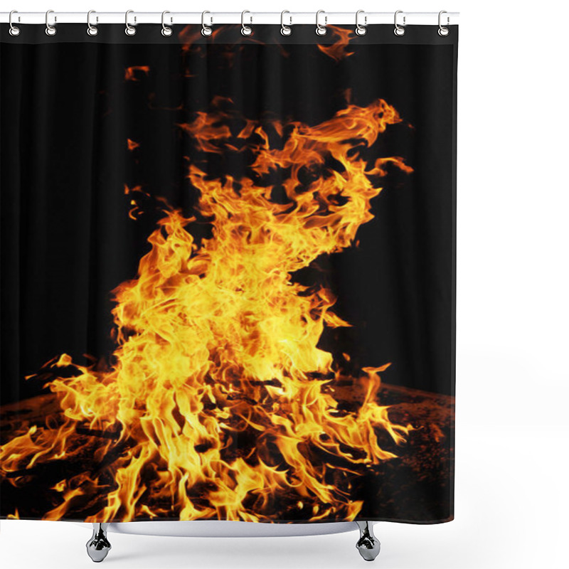 Personality  Blazing Fire Shower Curtains