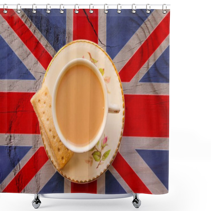 Personality  The Great British Cuppa Shower Curtains