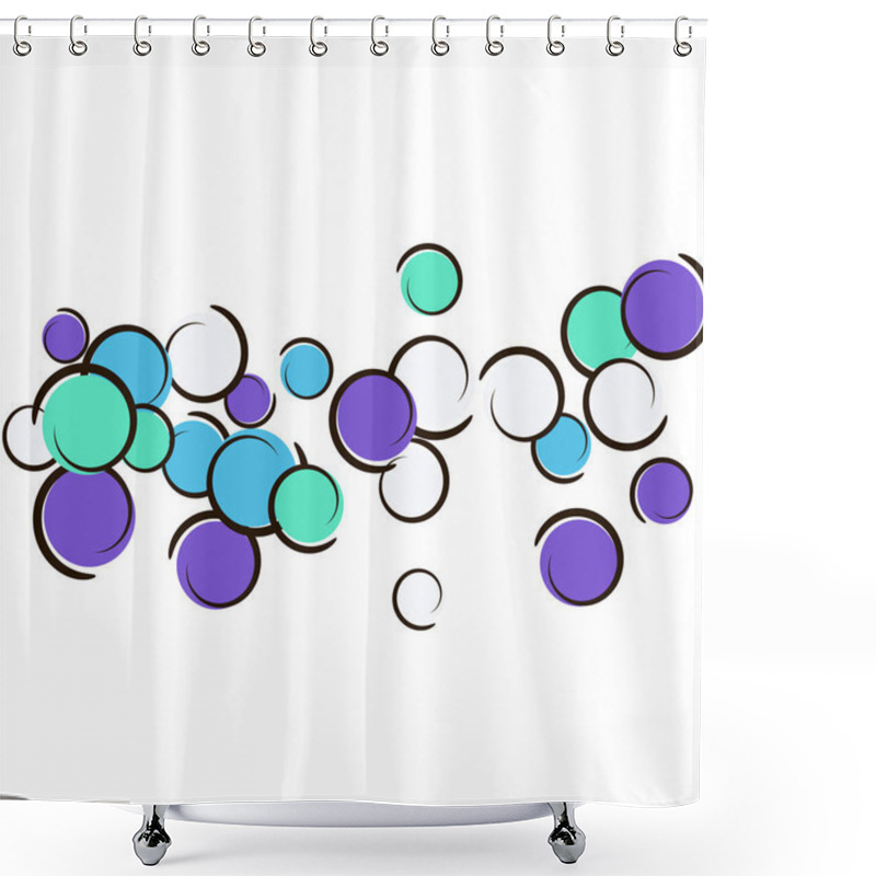 Personality  Confetti Background With Comic Pop Art Polka Dots. Shower Curtains