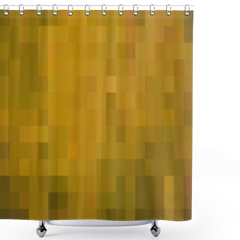 Personality  Brown Abstract Background Square Mosaic Pattern. Abstract Modern Background With Geometric Abstract Grunge Pattern. Abstract Grunge Background, Illustration, Vintage Design. Squares Background. Shower Curtains