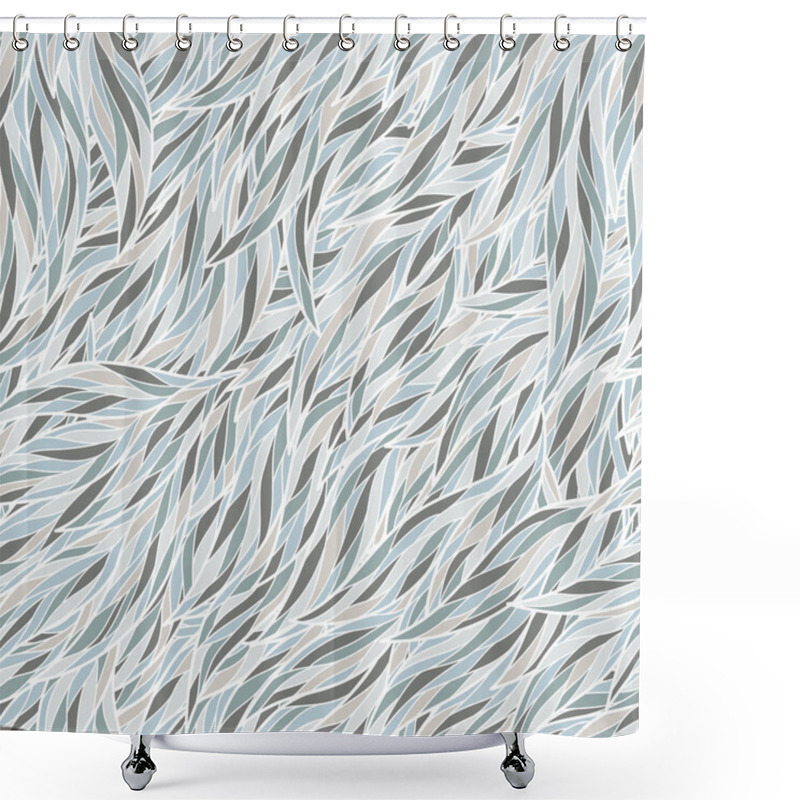 Personality  Seamless Abstract Hand-drawn Waves Pattern, Wavy Background. Seamless Pattern Can Be Used For Wallpaper, Pattern Fills, Web Page Background,surface Textures. Gorgeous Seamless Background Shower Curtains