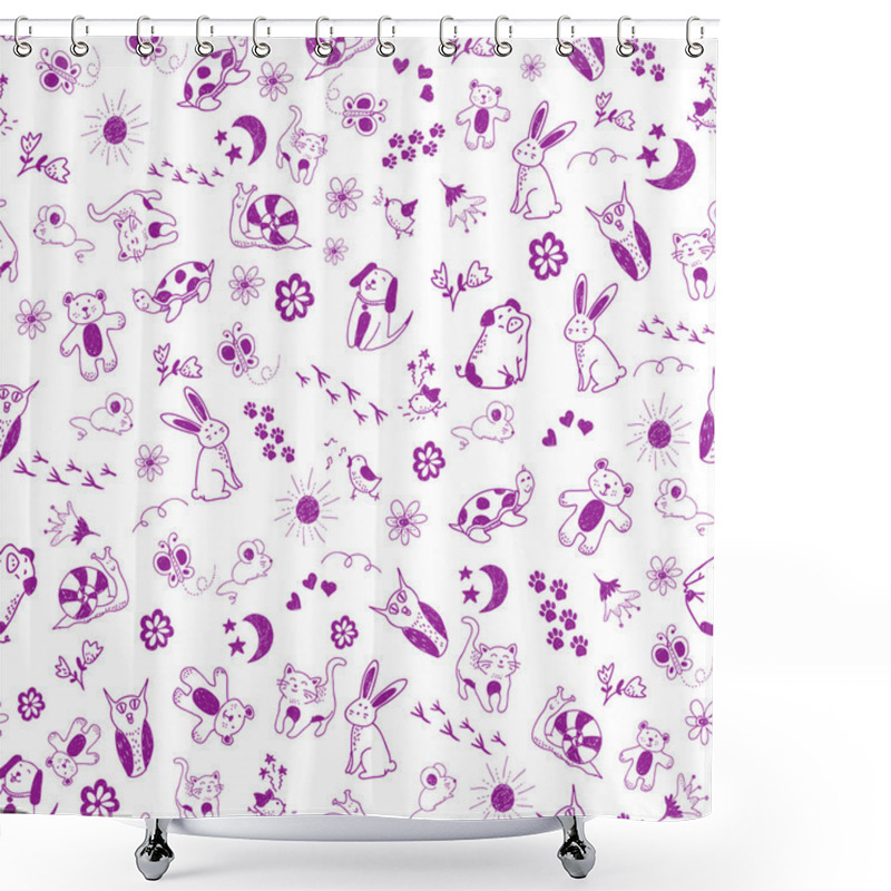 Personality  Animals Pattern Shower Curtains