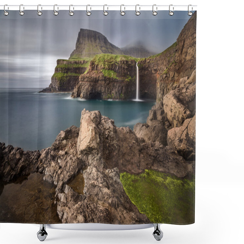 Personality  Gasadalur, Faroe Islands Shower Curtains