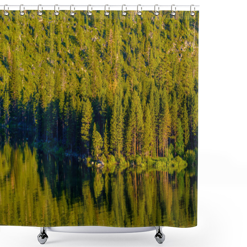 Personality  Lake Tahoe Landscape In California, USA Shower Curtains