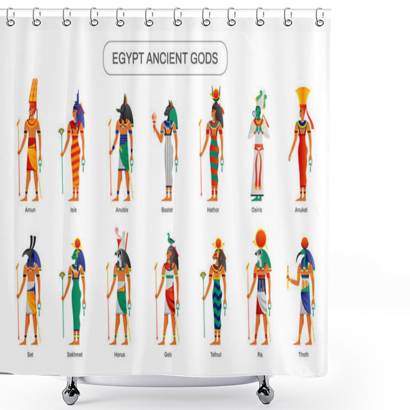 Personality  Egypt Ancient Gods Set Shower Curtains