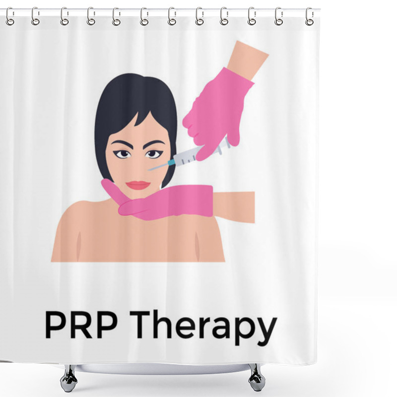 Personality  Prp Therapy Flat Icon  Shower Curtains