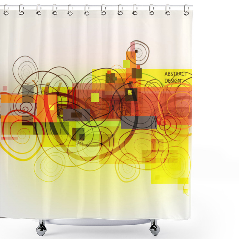 Personality  Swirls Abstract Shower Curtains