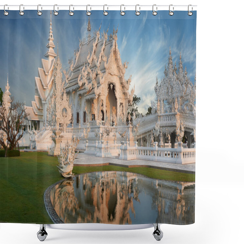 Personality  Wat Rong Khun,Chiangrai, Thailand Shower Curtains