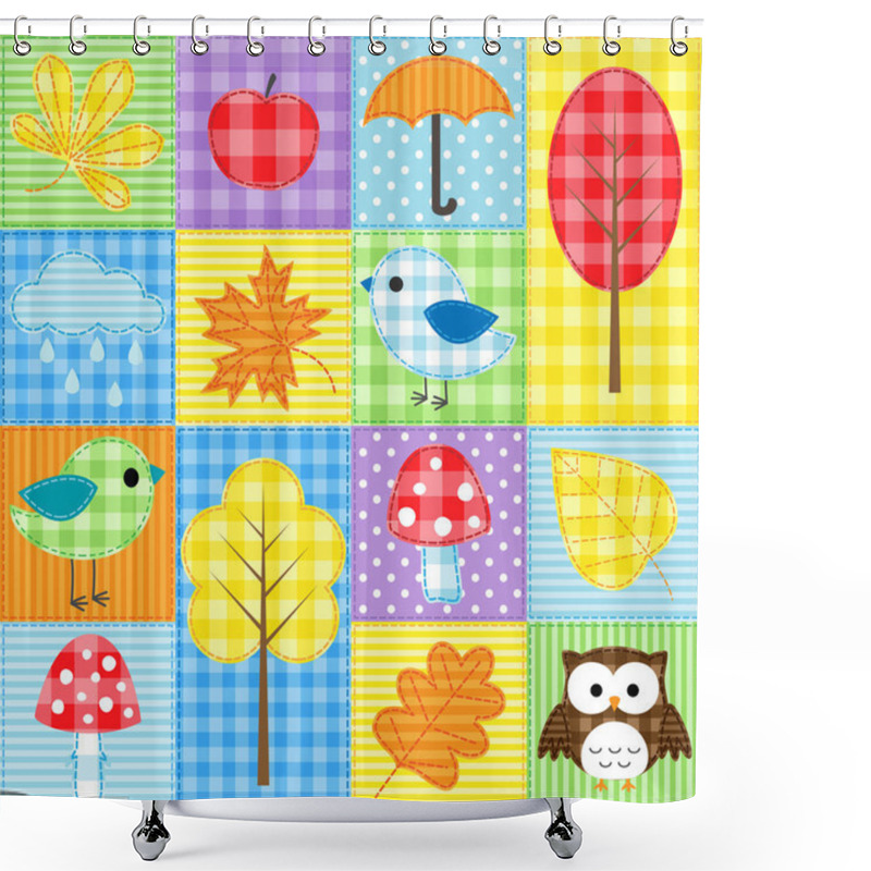 Personality  Autumn Pattern Shower Curtains