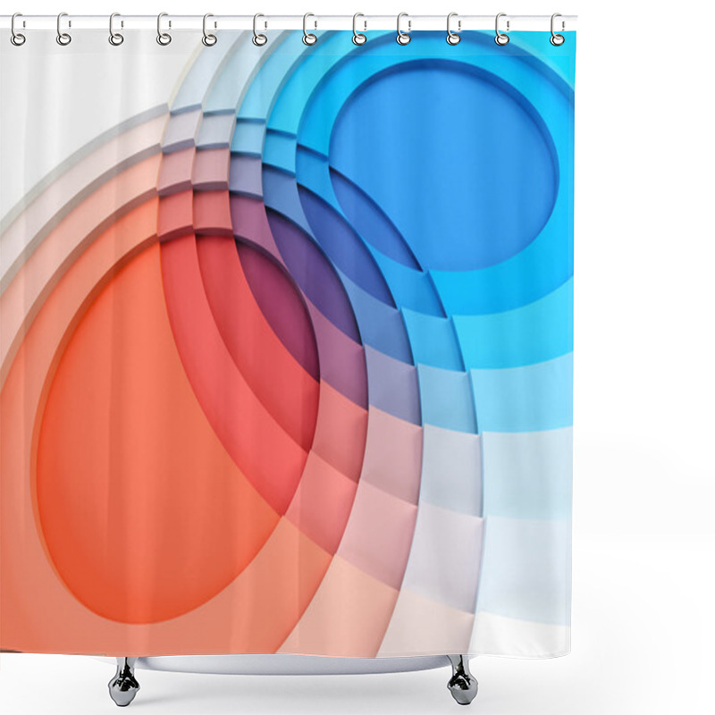 Personality  3d Charts Crossing Shower Curtains