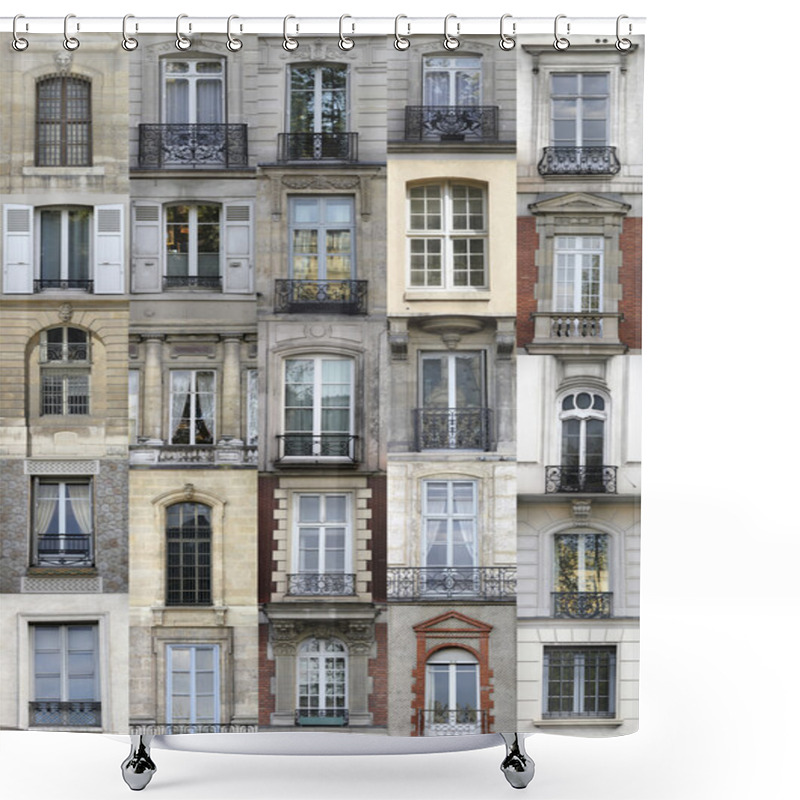 Personality  Paris Windows Shower Curtains