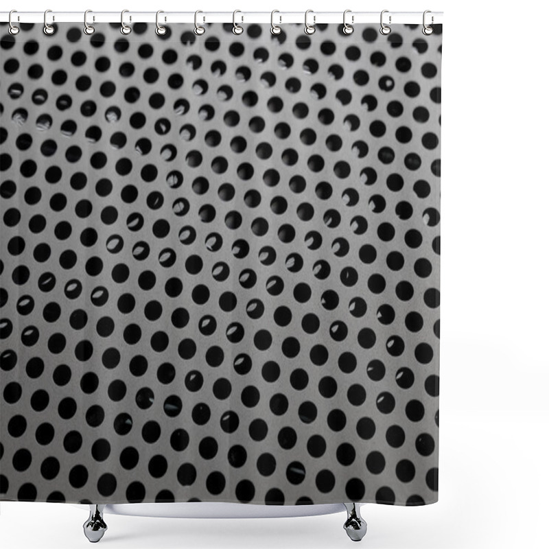 Personality  Hole Punched Metal Shower Curtains