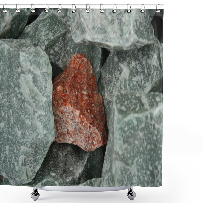 Personality  Granite Hematite Fragment Shower Curtains