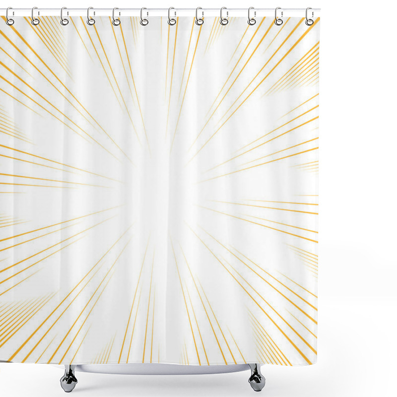 Personality  Vector Comic Book Speed Lines Background. Shower Curtains