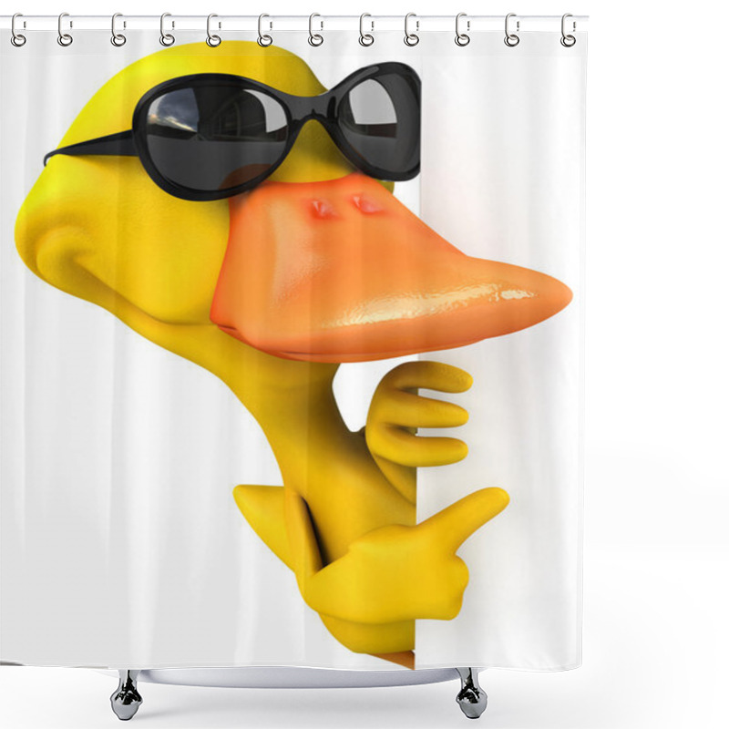 Personality  Fun Duck Shower Curtains