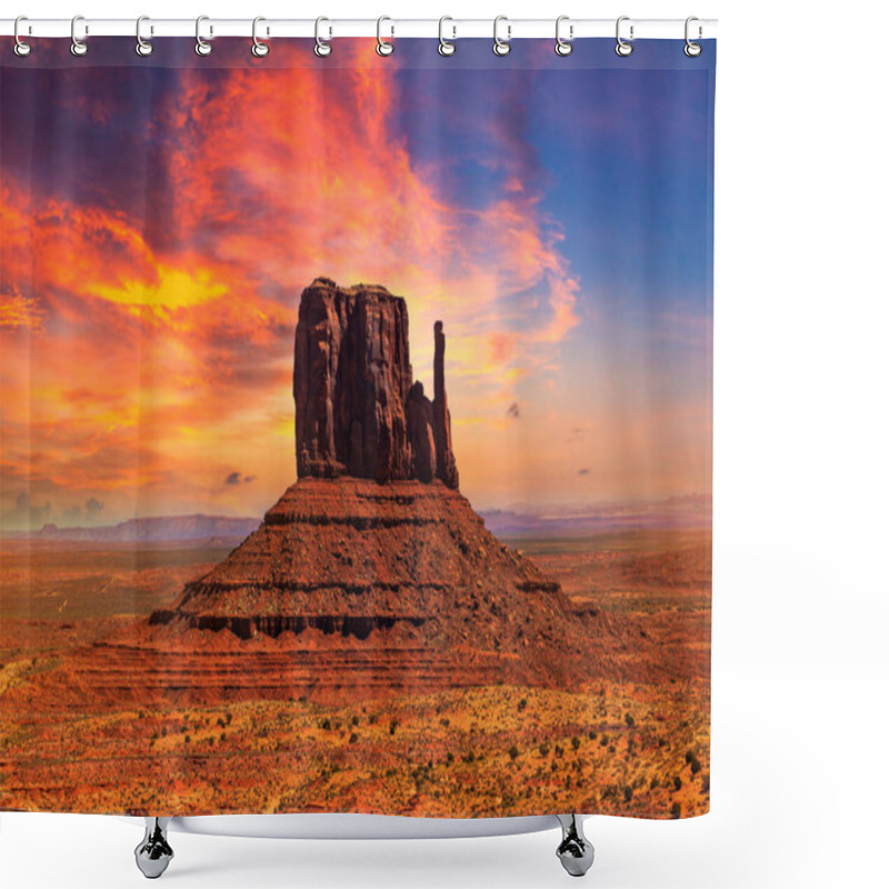 Personality  Monument Valley At Amazing Sunset, Arizona, USA Shower Curtains