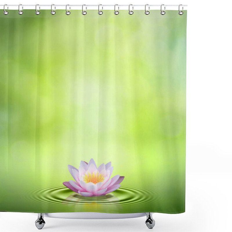 Personality  Water Lily. Abstract Oriental Backgrounds For Your Design Shower Curtains