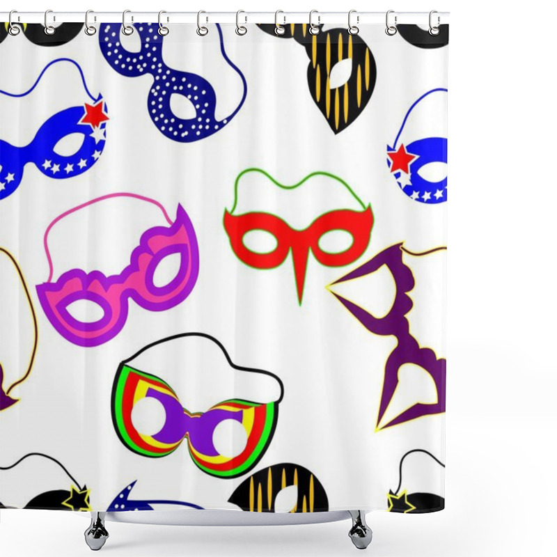 Personality  Carnival Repetition Shower Curtains