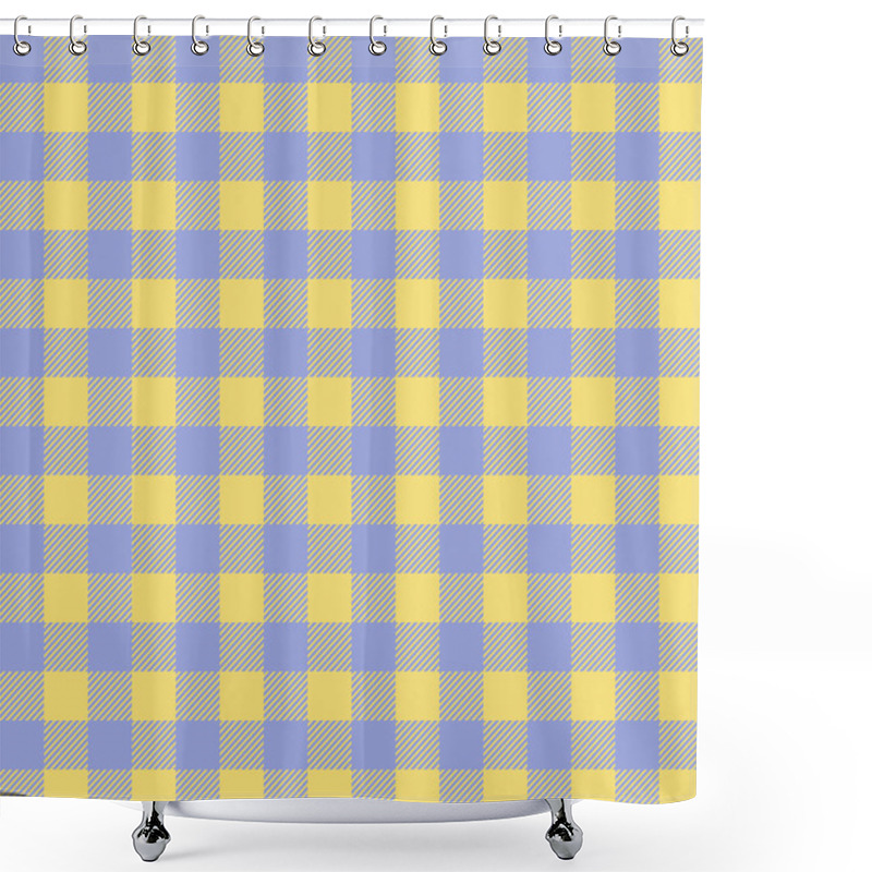 Personality  Colorful And Seamless Checkered Tartan Pattern With Stripes And Squares - Eps10 Vector Graphics And Illustration Shower Curtains