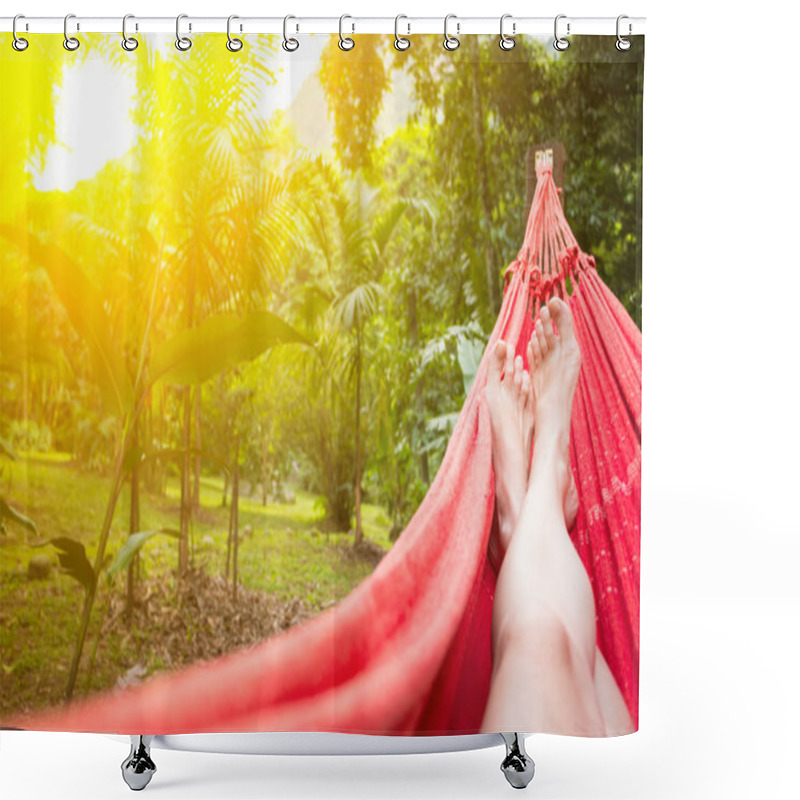 Personality  Hammock A A  Shower Curtains