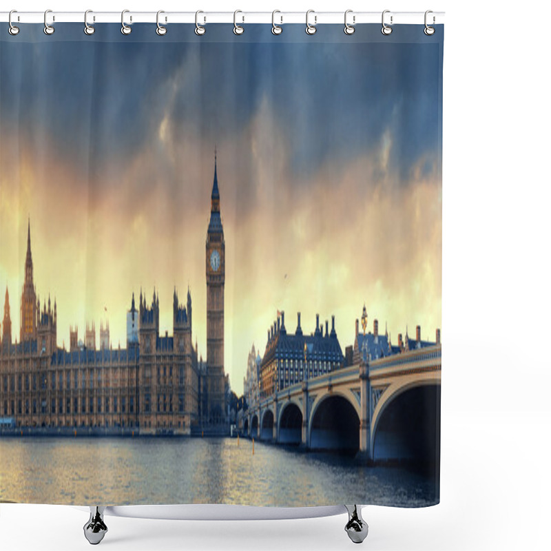 Personality  View Of House Of Parliament Shower Curtains