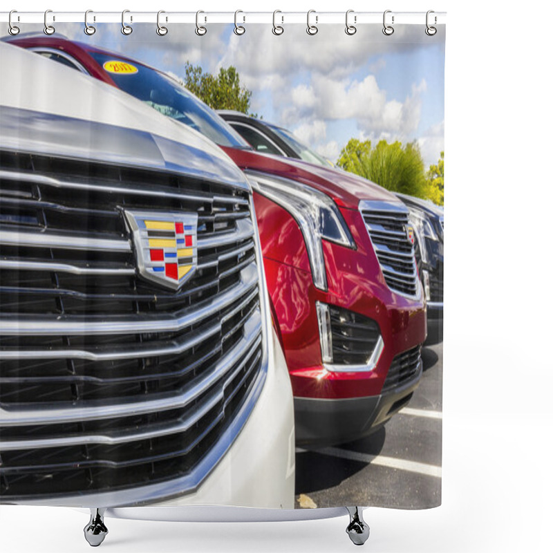 Personality  Indianapolis - Circa September 2016: Cadillac Automobile Dealers Shower Curtains