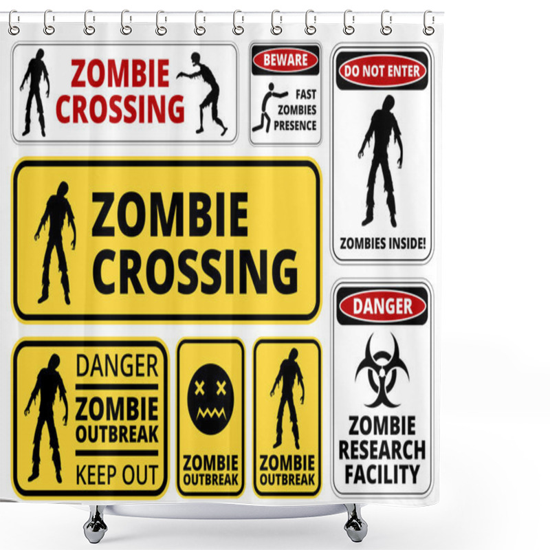 Personality  Zombie   Shower Curtains