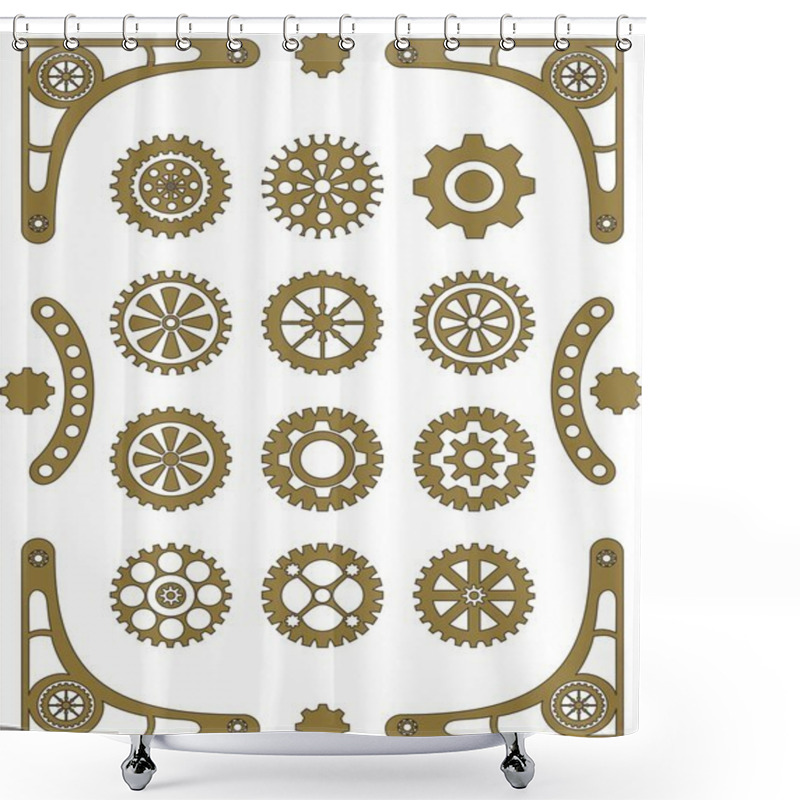 Personality  Steampunk Shower Curtains