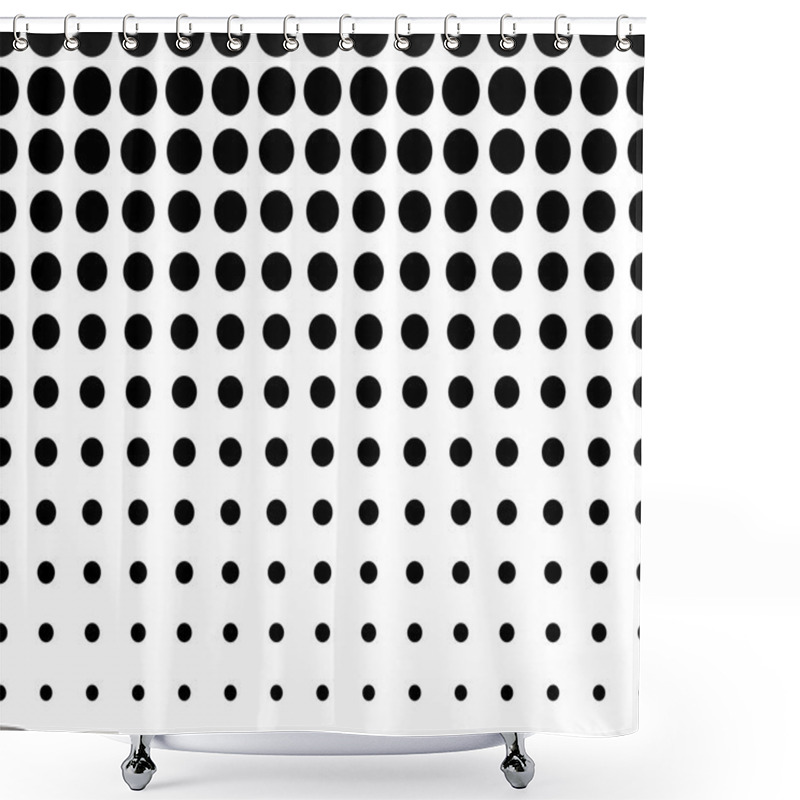 Personality  Horizontally Seamless  Dotted Pattern Shower Curtains