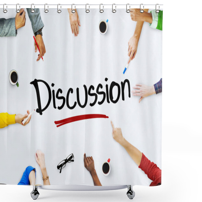 Personality  People And Discussion Concept Shower Curtains