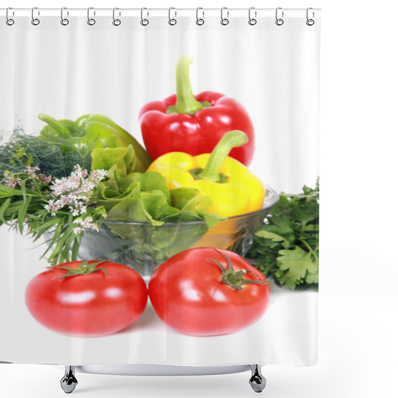 Personality  Fresh Vegetables Shower Curtains