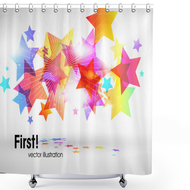 Personality  Stars Background Shower Curtains